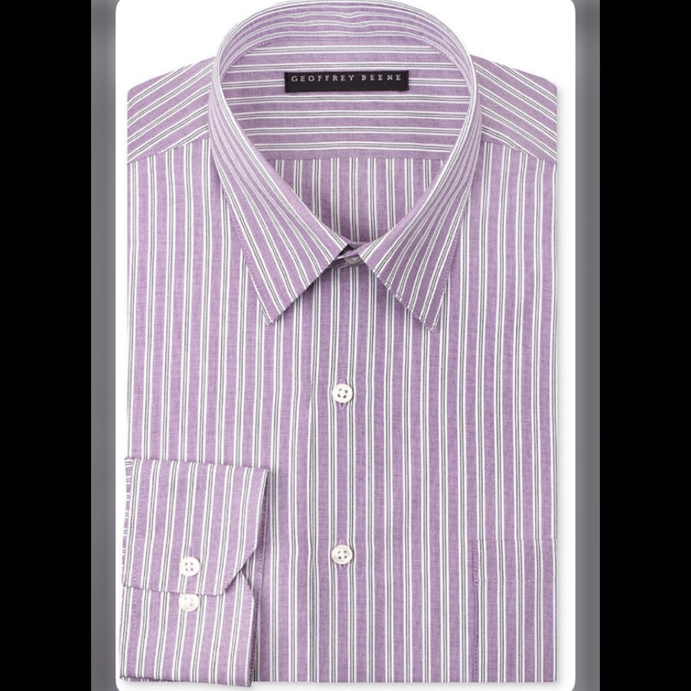 Men’s Comfort Stretch Slim Fit Wrinkle Free Dress Shirt